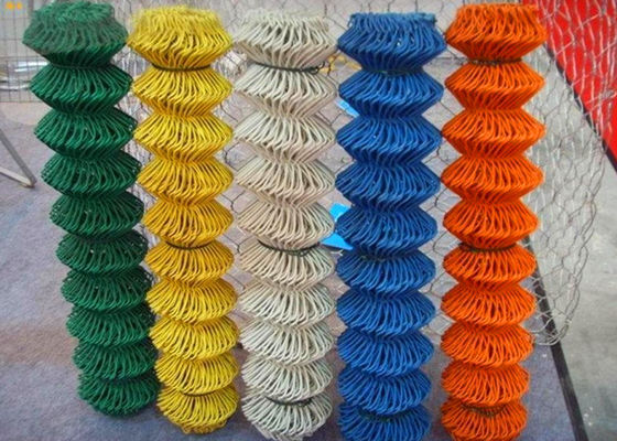 metal de 5m m cerca Pvc Diamond Mesh Fencing Smooth Surface de la alambrada de 4 pies