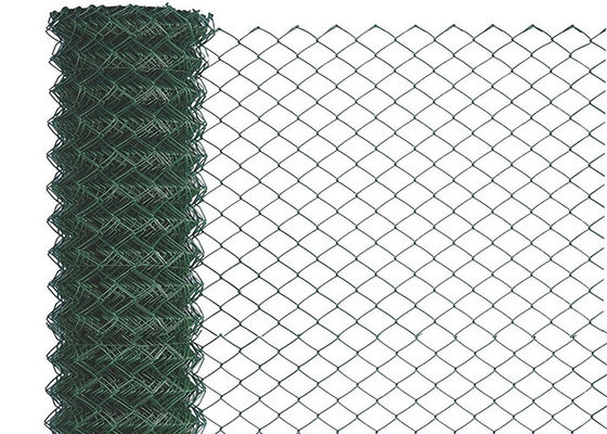 Aleación de aluminio del cinc Diamond Chain Link Fence Roll 50x50m m los 4ft