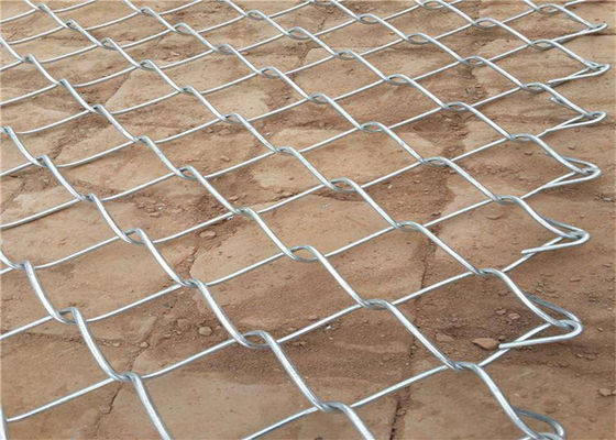 Aleación de aluminio del cinc Diamond Chain Link Fence Roll 50x50m m los 4ft