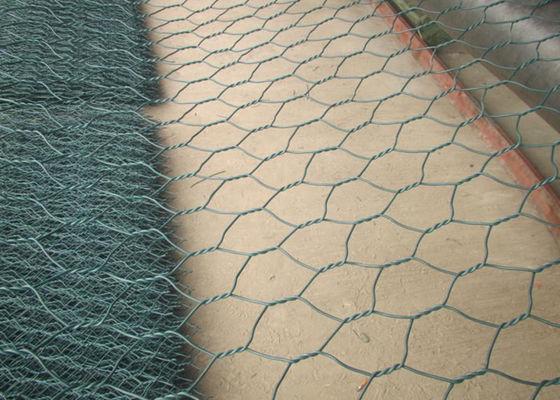 Alambre Mesh Zinc Aluminum Alloy de la pared de Gabion del tratamiento de la diapositiva del río 80mm*100m m