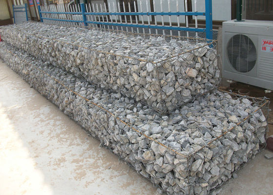 prenda impermeable de 2.7m m	Alambre galvanizado Mesh For Gabion Baskets de Gabion
