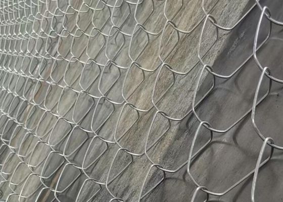 Anchura 75X75m m de Diamond Chain Link Fence los 20m del jardín del patio de los deportes